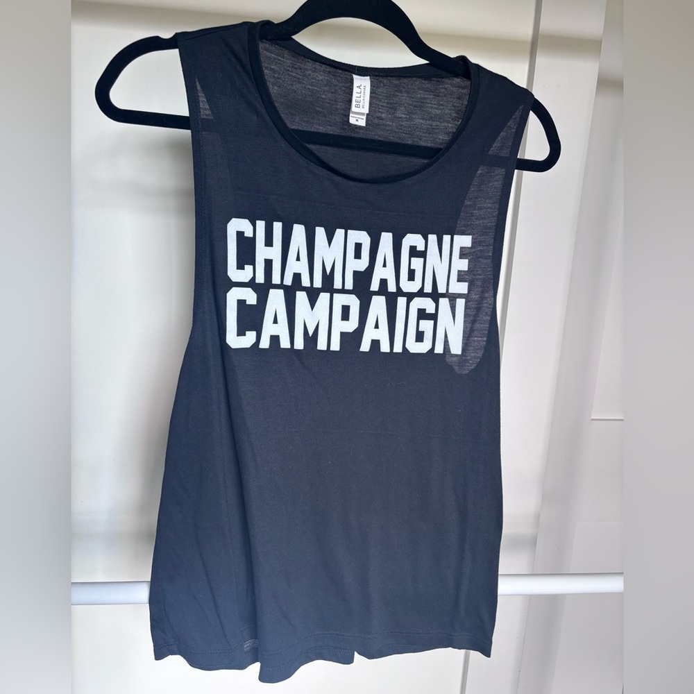 Abella Black Sheer Tank Top